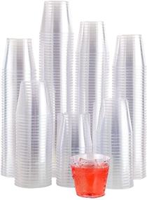 img 4 attached to 🍸 500 Count Plastic Shot Glasses - 1oz Disposable Cups Ideal for Whiskey, Wine Tasting, Food Samples | Perfect for Parties