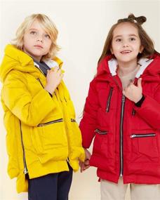 img 1 attached to 🧥 Детское пуховое пальто с капюшоном Orolay: Стильные зимние куртки для девочек и мальчиков