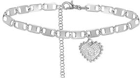 img 4 attached to 💎 Stylish Stainless Initial Bracelets: Perfect Girls' Jewelry Accessory