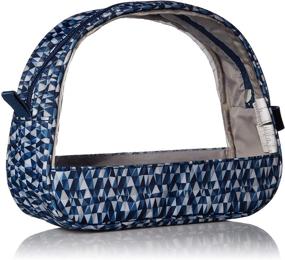 img 3 attached to Baggallini Cosmetic Trio Blue Triangle Women's Accessories