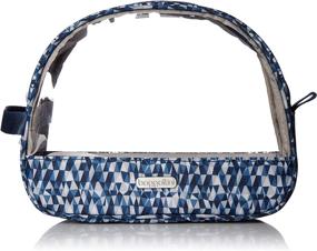 img 4 attached to Baggallini Cosmetic Trio Blue Triangle Women's Accessories