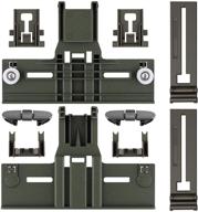 🔧 premium 10 pcs polymer material w10350376 dishwasher top rack adjuster kit for whirlpool kenmore dishwashers - replacement parts w10195840, w10195839, w10250160, w10508950 included! logo