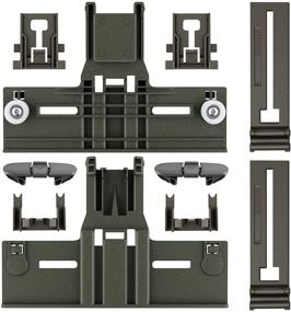 img 4 attached to 🔧 Premium 10 Pcs Polymer Material W10350376 Dishwasher Top Rack Adjuster Kit for Whirlpool Kenmore Dishwashers - Replacement Parts W10195840, W10195839, W10250160, W10508950 Included!