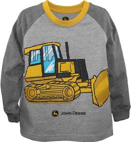 img 1 attached to John Deere Boys Tee Oatmeal Boys' Clothing and Tops, Tees & Shirts