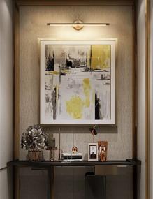 img 2 attached to 🖼️ Enhance Your Art Display: Picture Lights 24.4'' Inch Brass with LED Wall Sconces Lamps, Warm White 3000K