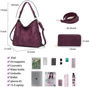 img 1 attached to Handbags Ladies Shoulder Crossbody Wallet Women's Handbags & Wallets in Hobo Bags