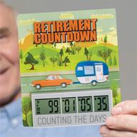 retirement wedding countdown clock timer logo