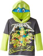🐢 t-shirtnage mutant ninja turtles boys' character hoodies: cowabunga style for kids! logo
