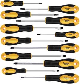 img 4 attached to 🔧 Premium 12-Piece Magnetic Screwdriver Set: Famistar Precision Machined 6 Phillips + 6 Flat Combo - Ideal for Garage Storage & Repairing Vehicles, Kitchen Appliances, and Washers