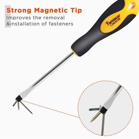 img 2 attached to 🔧 Premium 12-Piece Magnetic Screwdriver Set: Famistar Precision Machined 6 Phillips + 6 Flat Combo - Ideal for Garage Storage & Repairing Vehicles, Kitchen Appliances, and Washers