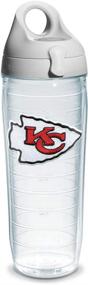 img 4 attached to 🏈 Tervis Kansas City Chiefs Double Walled Insulated Tumbler Cup, Made in USA - 24oz Water Bottle with Gray Lid & Primary Logo