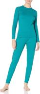 fruit of the loom women's fleece lined thermal underwear set: ultimate warmth and comfort logo