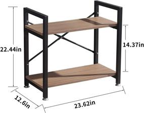 img 1 attached to MORITIA Industrial Bookcases Multi Functional Collection