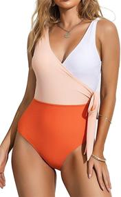 img 4 attached to 👙 Felnart Women's Bowknot Swimwear Set - Fashionable Swimwear & Cover Ups for Women