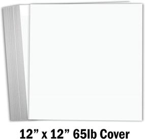 img 3 attached to 📄 Hamilco 12x12 65lb White Cardstock Scrapbook Paper – 25 Pack, Ideal for Card Stock Crafts