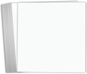 img 4 attached to 📄 Hamilco 12x12 65lb White Cardstock Scrapbook Paper – 25 Pack, Ideal for Card Stock Crafts