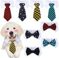 adjustable necktie collars costume stripes logo