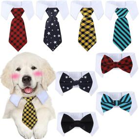 img 4 attached to Adjustable Necktie Collars Costume Stripes