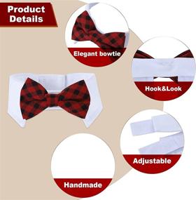 img 2 attached to Adjustable Necktie Collars Costume Stripes