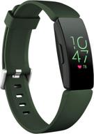 🌿 ouwegaga fitbit inspire 2 straps women men and inspire hr bands - small olive green логотип