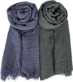 img 2 attached to 🧣 Chalier Season Fashion Scarfs: Stylish and Lightweight Women's Accessories for Every Occasion