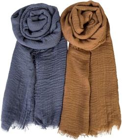 img 3 attached to 🧣 Chalier Season Fashion Scarfs: Stylish and Lightweight Women's Accessories for Every Occasion