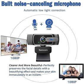 img 3 attached to 🎥 High Definition 1080P Webcam with Microphone for Desktop - Perfect for Live Streaming, Video Calling, Conferencing, Recording, Gaming, and 3D Noise Reduction