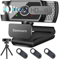 🎥 high definition 1080p webcam with microphone for desktop - perfect for live streaming, video calling, conferencing, recording, gaming, and 3d noise reduction logo