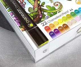 img 1 attached to 🎨 Chameleon Art Products, Chameleon Color Tones, Deluxe Set - 22 Pens" -> "Chameleon Color Tones Deluxe Set - 22 Pens by Chameleon Art Products