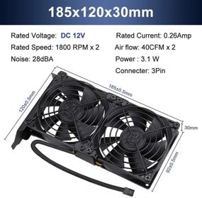 img 3 attached to Wathai Pcl Slot Fan 90mm 92mm Fans Brushless Cooling Fan - Ideal for Cooler VGA Graphic Card