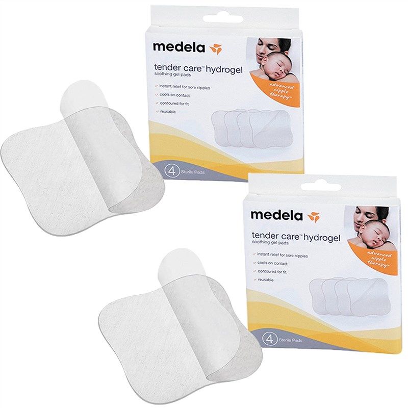 Reusable Nursing Pads 4 Pack, Washable Breast Pads for Breastfeeding  4.7inch Large Size Nursing Pads for New moms Beige