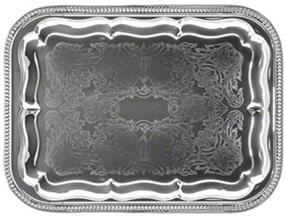 img 1 attached to 🍽️ Versatile and Stylish: American Metalcraft STRT1612 Rectangular Serving Tray