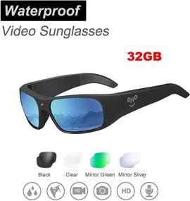 img 3 attached to 🕶️ Water-resistant Video Sunglasses with 32GB Storage, 1080 HD Video Camera, Polarized UV400 Safety Lenses for Xtreme Sports