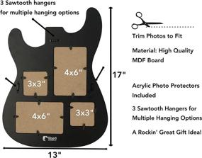 img 3 attached to Rise8 Studios Guitar Shaped Picture