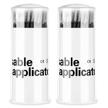eyelash grafted dedicated bottled applicators logo