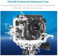 📷 tekcam action camera waterproof housing case for akaso ek7000 ek5000/remali/vemont - professional underwater shell replacement logo