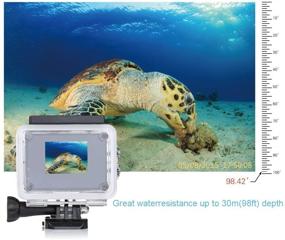 img 1 attached to 📷 TEKCAM Action Camera Waterproof Housing Case for AKASO EK7000 EK5000/Remali/Vemont - Professional Underwater Shell Replacement