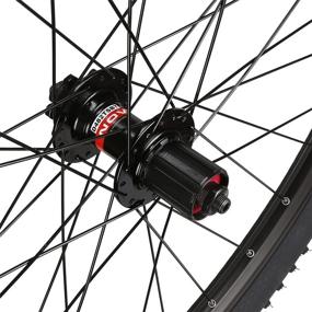 img 2 attached to 🚲 CyclingDeal WTB SX19 Mountain Bike Bicycle Novatec Hubs & Tires Wheelset 11 Speed 26" Quick Release