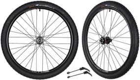 img 4 attached to 🚲 CyclingDeal WTB SX19 Mountain Bike Bicycle Novatec Hubs & Tires Wheelset 11 Speed 26" Quick Release