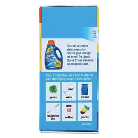 img 1 attached to 🧺 Clorox 2 03098 Stain Remover and Color Booster Powder, Original, 49.2oz Box (Case of 4): Powerful Stain Removal and Enhanced Color Protection