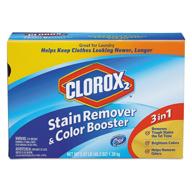 🧺 clorox 2 03098 stain remover and color booster powder, original, 49.2oz box (case of 4): powerful stain removal and enhanced color protection logo