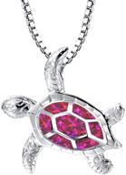 💎 girls' jewelry rhodium cocktail statement pendant necklace logo