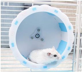 img 3 attached to 🐹 STAR-TOP Mini Non Slip Hamster Running Wheel: Easy Install, Silent Exercising for Gerbils, Mice, Squirrels - Pet Supplies Cage Accessory