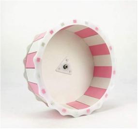 img 4 attached to 🐹 STAR-TOP Mini Non Slip Hamster Running Wheel: Easy Install, Silent Exercising for Gerbils, Mice, Squirrels - Pet Supplies Cage Accessory