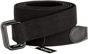 img 2 attached to Drizzte Double Canvas Belts Black