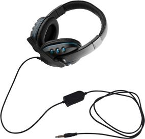 img 2 attached to 🎧 DaKuan 3.5mm Gaming Headset Over Ear with Mic, Volume Control | Compatible with Laptop, PC, PS4, Xbox One Controller | Bonus: Extra 3.5mm Adapter | Noise Isolating Headphone