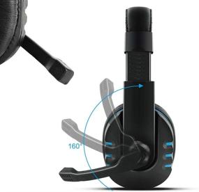 img 1 attached to 🎧 DaKuan 3.5mm Gaming Headset Over Ear with Mic, Volume Control | Compatible with Laptop, PC, PS4, Xbox One Controller | Bonus: Extra 3.5mm Adapter | Noise Isolating Headphone