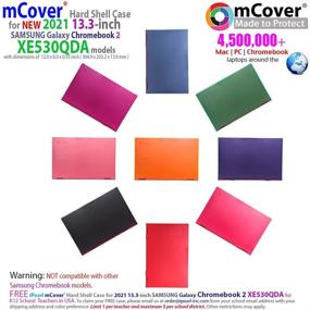 img 3 attached to 📱 mCover Hard Shell Case for 2021 Samsung Galaxy Chromebook 2 XE530QDA - Pink (NOT Compatible with Other Models)