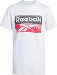 img 1 attached to Футболка с графическим рисунком Reebok Sleeve Athletic - активная детская одежда для улучшенной производительности.