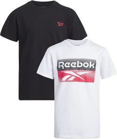 img 4 attached to Футболка с графическим рисунком Reebok Sleeve Athletic - активная детская одежда для улучшенной производительности.